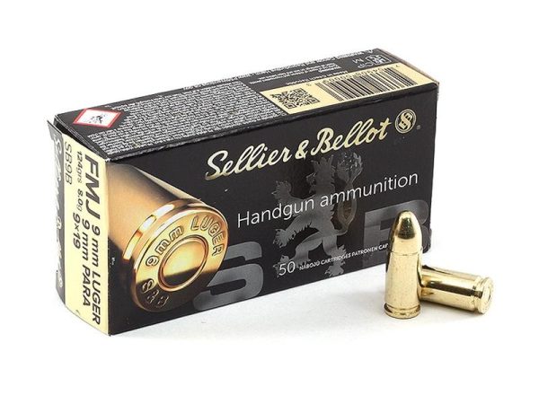 Sellier and Bellot 9mm 124gr FMJ 50rd