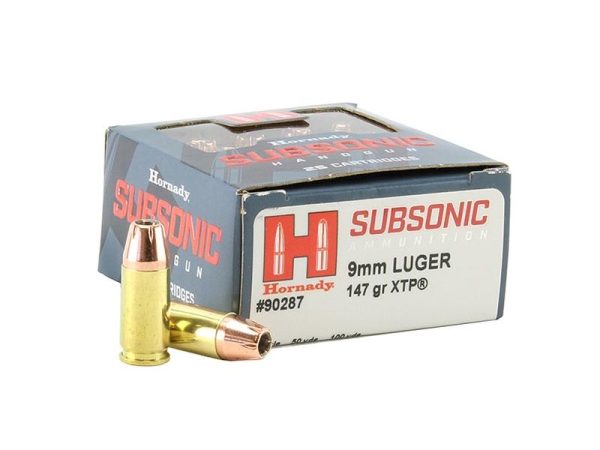 Hornady Subsonic 9mm 147gr XTP 25rd
