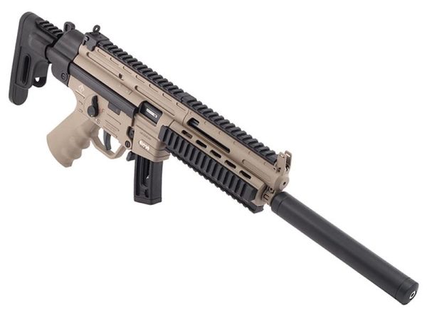 ATI GSG-16 .22LR 16.25" FDE Quad Rail Carbine 10rd
