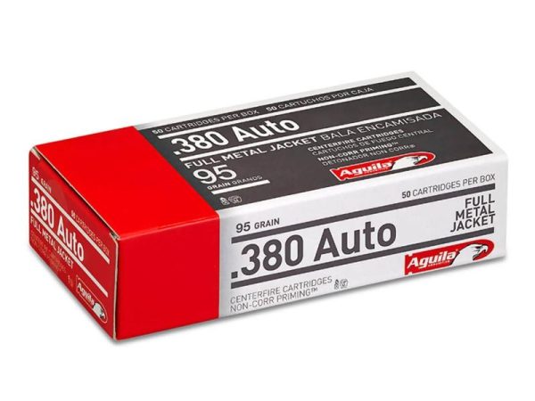 Aguila .380 ACP 95gr FMJ 50rd