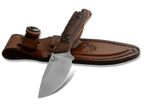 Benchmade Hidden Canyon Hunter 2.79" Fixed Knife, Stabilized Wood