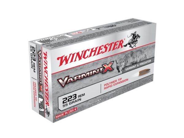 Winchester VarmintX .223 Remington 55gr Polymer Tip 20rd