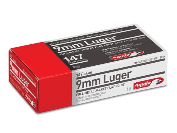 Aguila 9mm 147gr FMJ 50rd