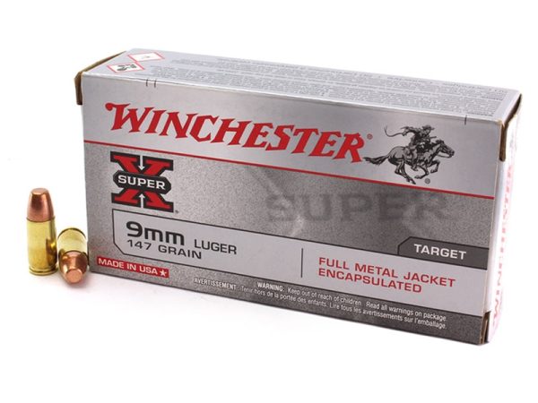 Winchester SuperX 9mm Luger 147 FMJE 50rd