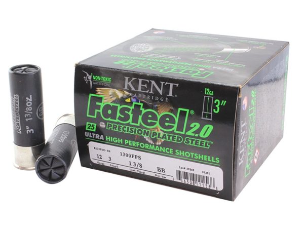 Kent Cartridge Fasteel 2.0 12GA 3" 1 3/8oz BB Shot 25rd