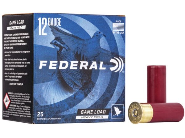 Federal Game-Shok Upland Heavy Field 12GA 2.75" 1 1/8 oz #4 Shot 25rd