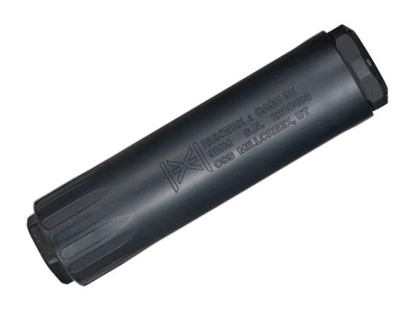 HuxWrx Cash 9K 9mm Suppressor, Black