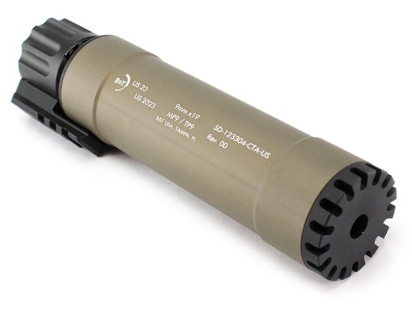 B&T RBS Suppressor for TP9/MP9, Tan