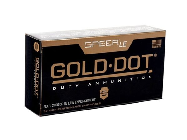 Speer LE Gold Dot 9mm +P 124gr JHP 50rd