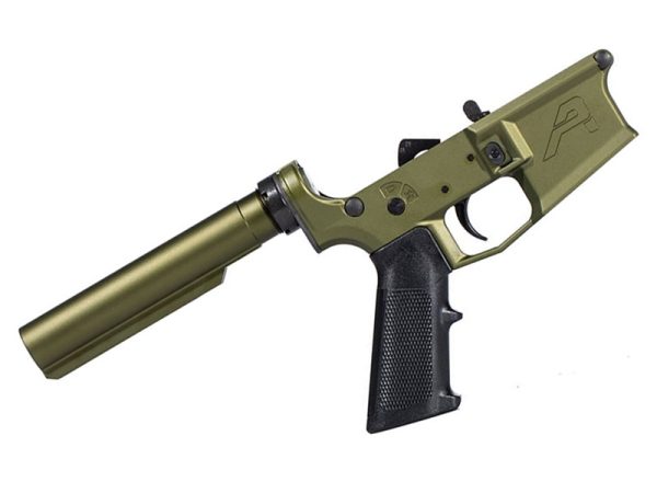 Aero Precision M4E1 Complete Lower Receiver w/ A2 Grip & No Stock, OD Green Anodized