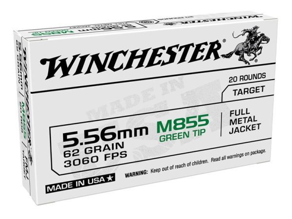 Winchester White Box M855 5.56mm 62gr FMJ 20rd