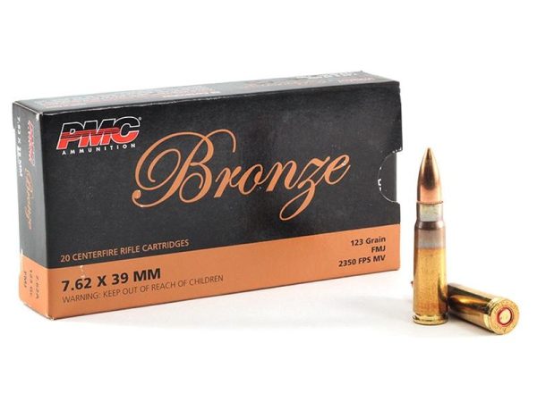 PMC Bronze 7.62x39 123gr FMJ 20rd