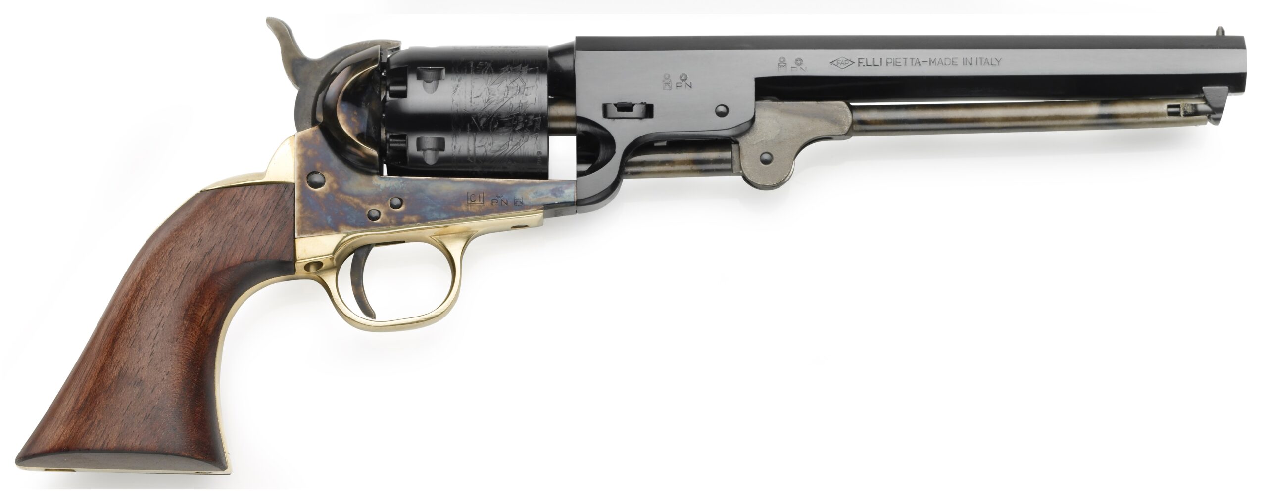 Pietta 1851 Navy – Steel Frame .36 Cal 7.5" (EMF)