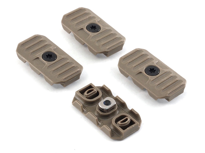 Strike Industries MLOK Cable Management Rail Cover 4pk - Short FDE