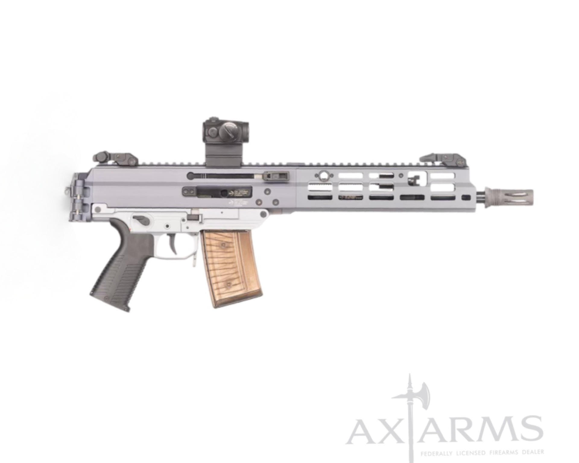 B&T APC223 PRO 12.5” Pistol with SIG550 Billet Lower, Anodized in Swiss Grey  Limited Run- BT-361658-55X- SBR-MBT