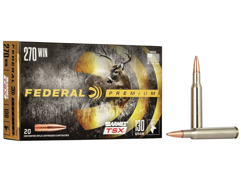 Federal Premium .270WIN 130gr Barnes Triple-Shock X 20rd