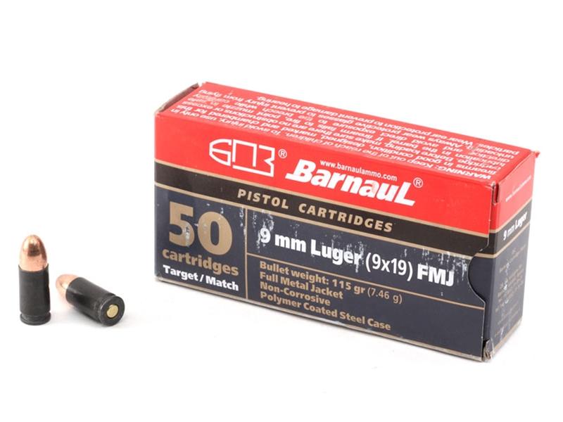 Barnaul 9mm 115gr FMJ 50rd