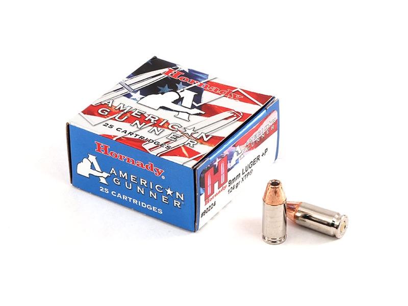 Hornady American Gunner 9mm +P 124gr XTP 25rd