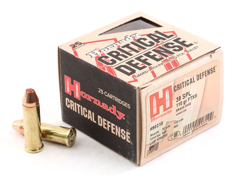 Hornady Critical Defense .38Spl 110gr FTX 25rd