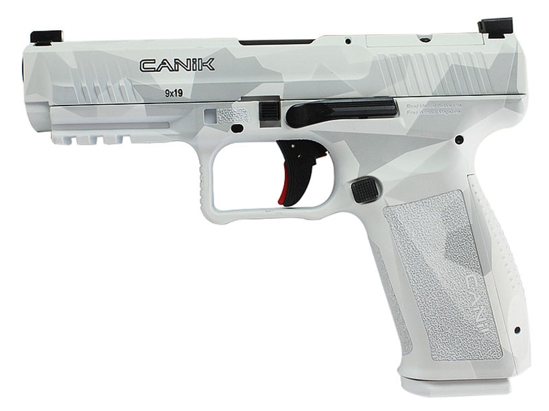 Canik Mete SFT 9mm 4.4' Pistol, Arctic Splinter