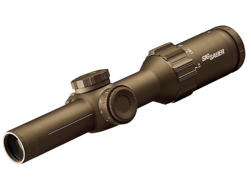Sig Sauer Tango 6T FDE 1-6x24 30mm FFP MRAD DWLR6-556 Illuminated Reticle
