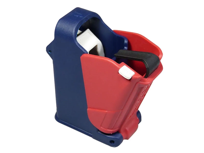 Maglula UpLula Universal Pistol Mag Loader/Unloader, 9mm to .45ACP, Red White & Blue