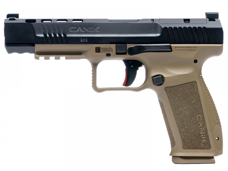 Canik Mete SFX 9mm 5.2' Pistol, Black/FDE