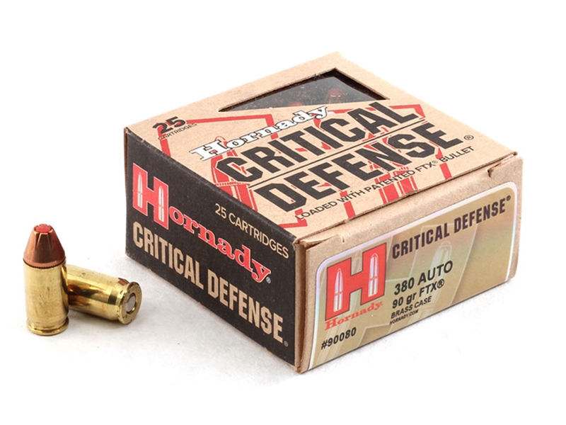 Hornady Critical Defense .380ACP 90gr FTX 25rd