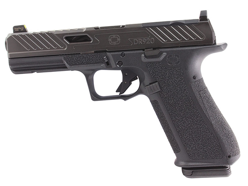 Shadow Systems DR920 Elite 9mm Pistol Black, Black Barrel, Optic Ready