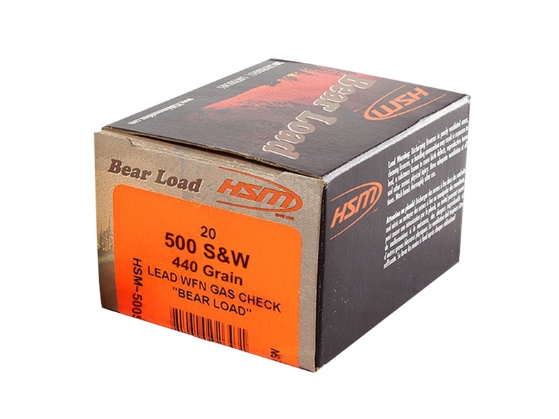 HSM Bear Load .500 S&W 440gr WFN 20rd