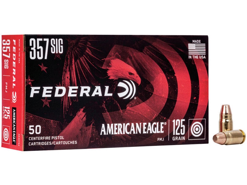 Federal American Eagle .357 Sig 125gr FMJ 50rd