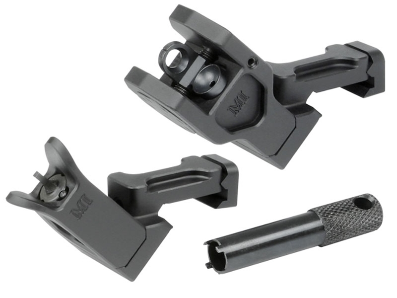 Midwest Industries Combat Rifle Fixed Offset Sight Set, A2