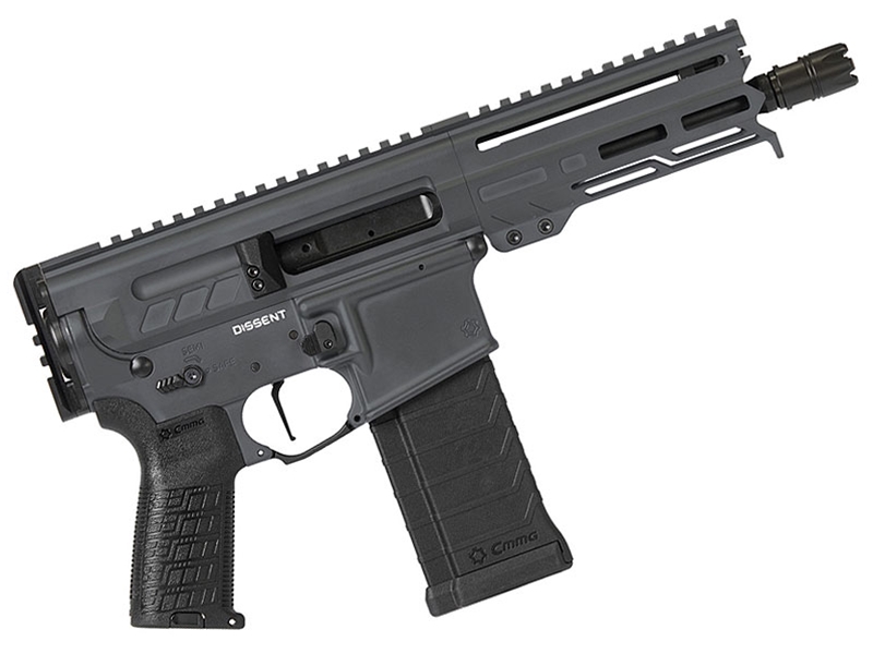 CMMG Dissent Mk4 5.7x28mm 6.5' Pistol, Sniper Grey