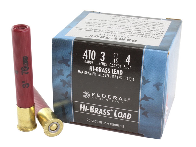 Federal Game-Shok Upland 410 Gauge 3' 11/16oz 4 Shot 25rd