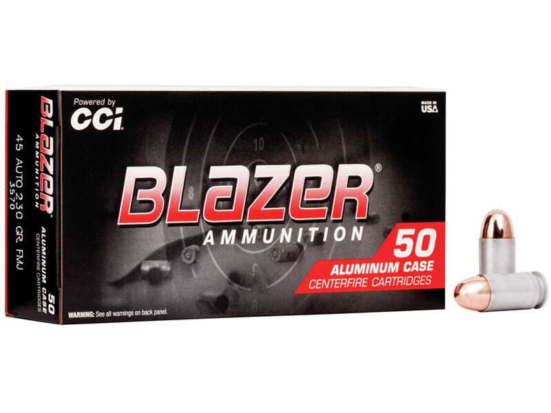 Blazer .45ACP 230gr FMJ Aluminum 50rd