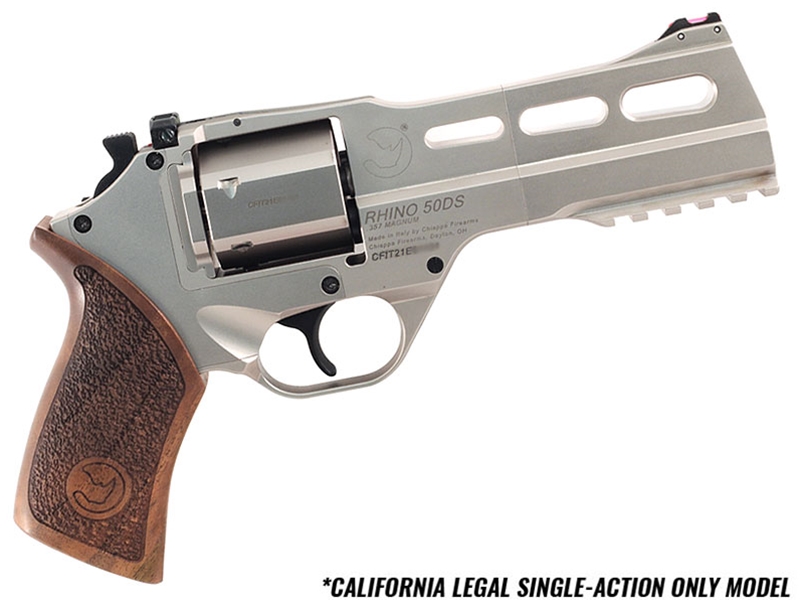 Chiappa Rhino 50SAR .357Mag 5' 6rd Revolver, Nickel - Single Action Only