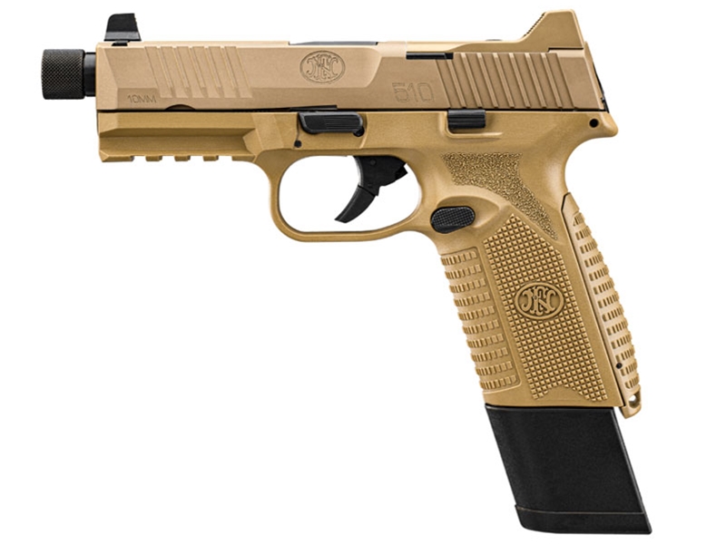 FN 510 Tactical 10mm NMS FDE/FDE 4.7' 15rd & 22rd TB