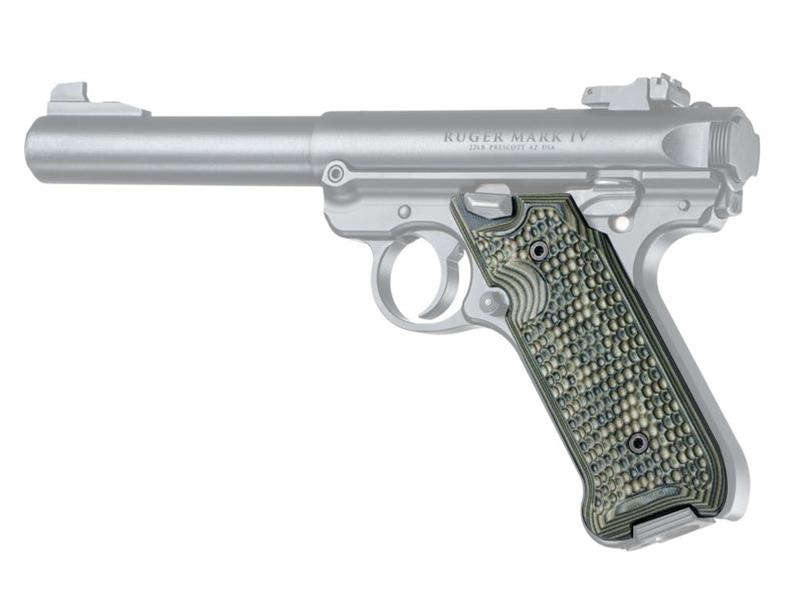 Hogue Ruger MK IV Piranha Grip G10 G-Mascus Green