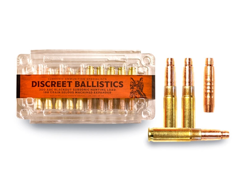 Discreet Ballistics .300Blk Hunting 188gr Copper Expander Subsonic 20rd