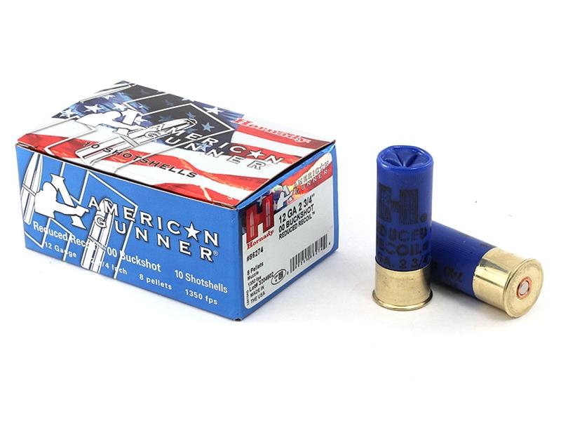 Hornady American Gunner 12GA 2.75' Reduced Recoil 00 Buck 10rd