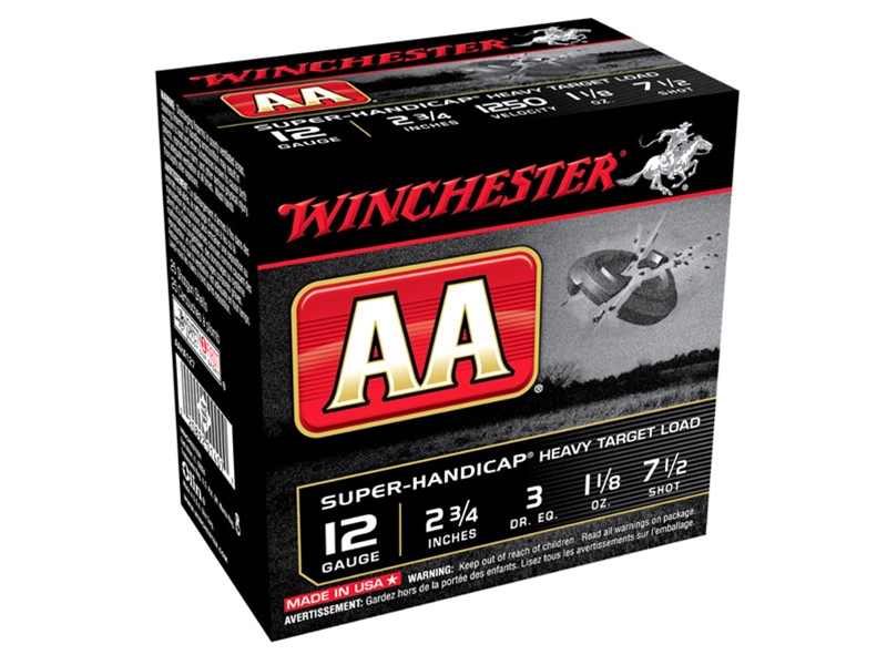 Winchester AA Super-Handicap 12GA 2.75' 1 1/8 oz 7.5 Shot 25rd