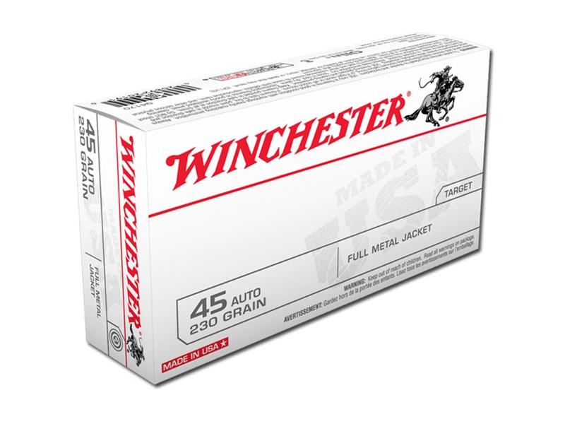 Winchester USA .45ACP 230gr FMJ 50rd
