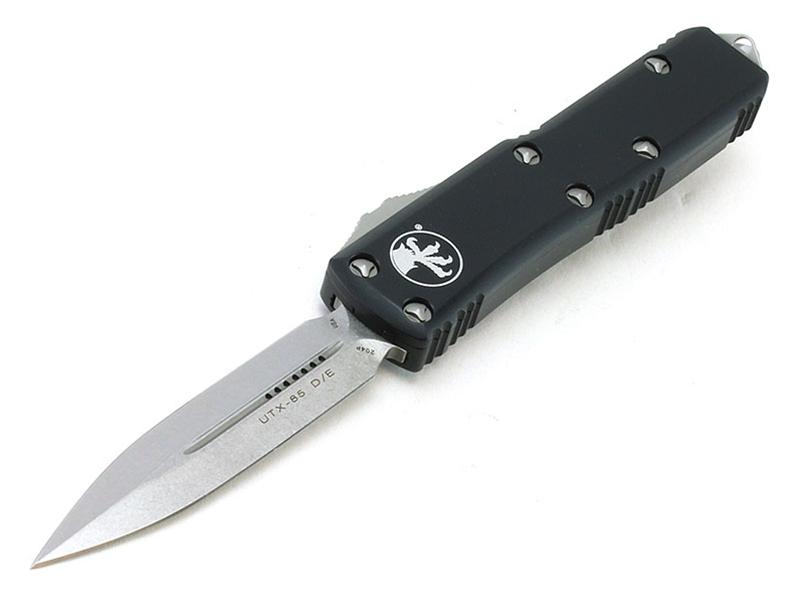Microtech Knives UTX-85 D/E Black 3' Stonewash