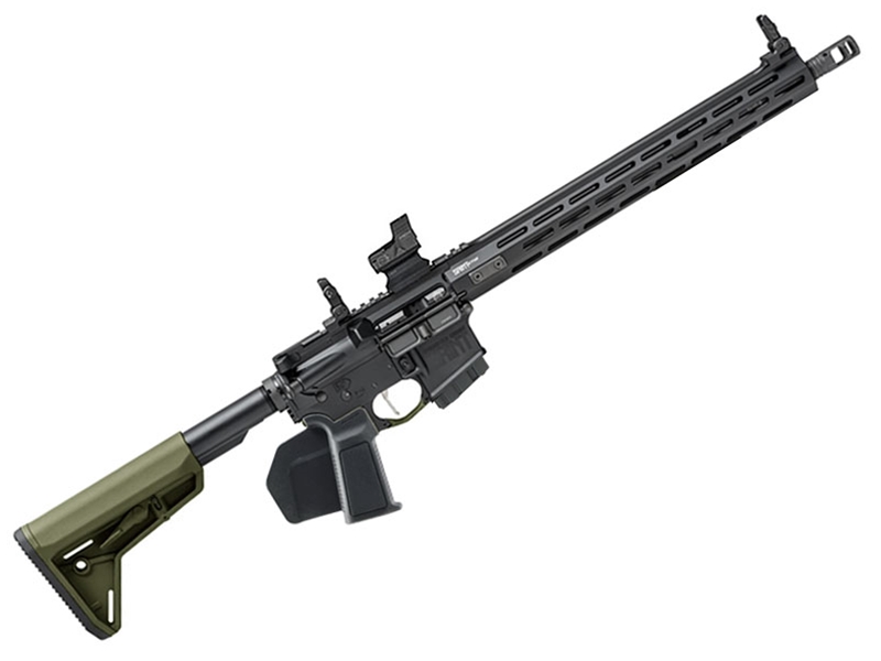 Springfield Saint Victor 5.56mm 16' Rifle w/ HEX Dragonfly Red Dot, OD Green - CA Featureless