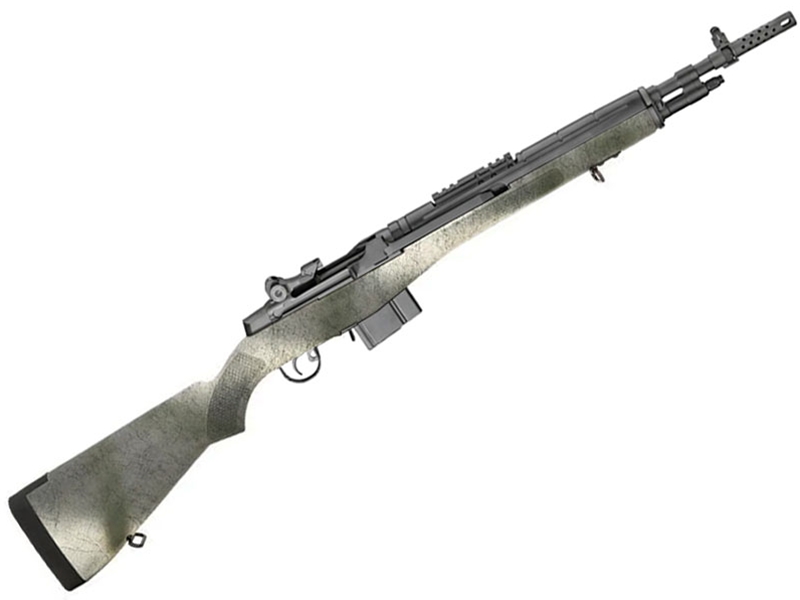 Springfield M1A Scout .308Win 18' Rifle, Black Speckle