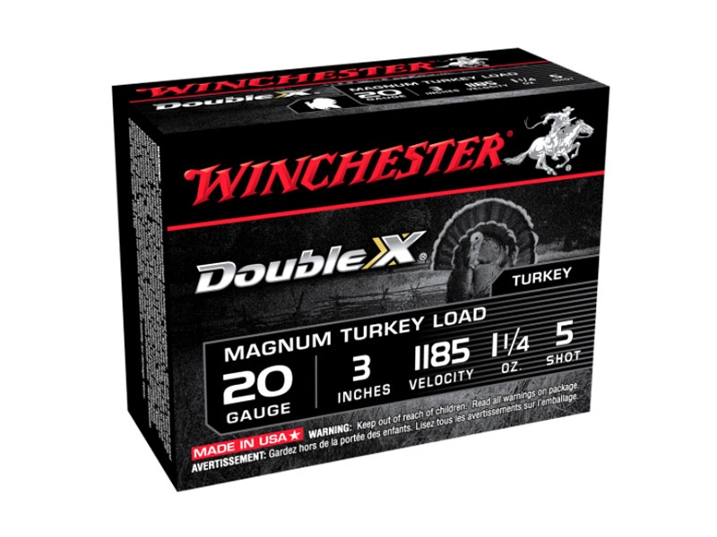Winchester Double X Turkey 20GA 3' #5 1 1/4oz 10rd