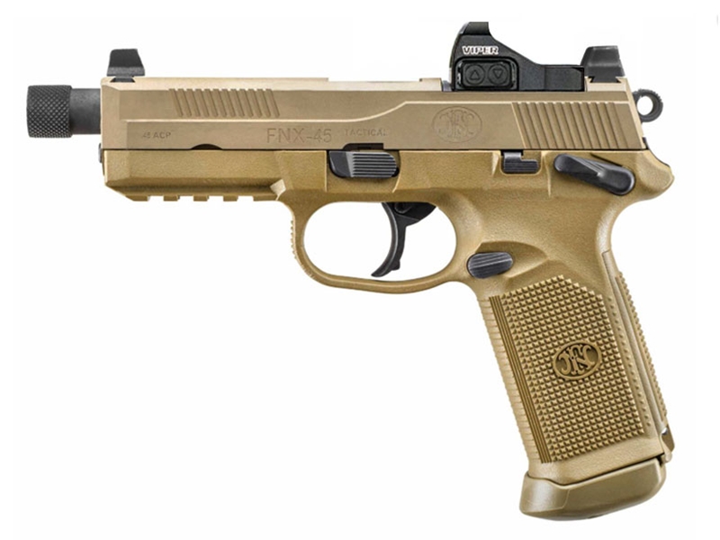 FNH FNX Tactical .45acp 5.3' NS FDE w/ Vortex Viper TB