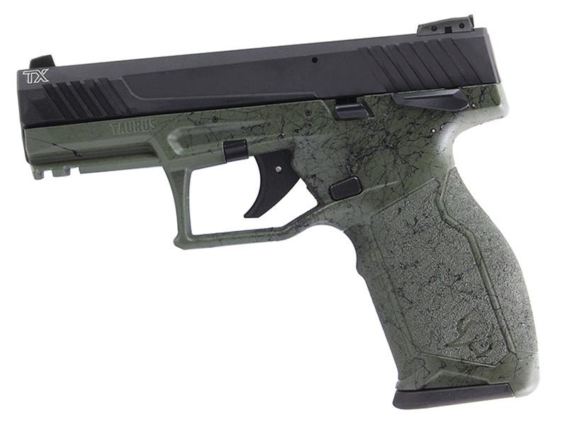 Taurus TX22 .22LR 4' Pistol 16rd Green Splatter, TB