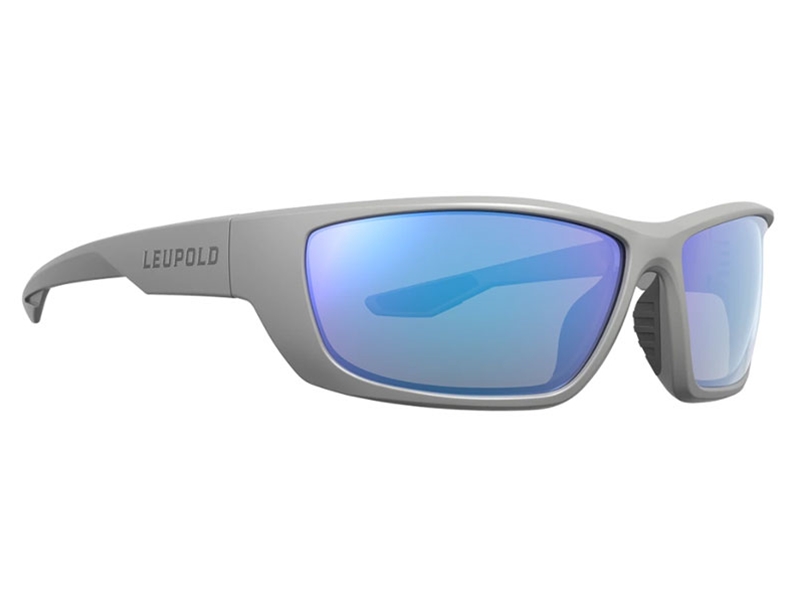 Leupold Performance Eyewear Cheyenne - Matte Gray, Blue Mirror Glasses