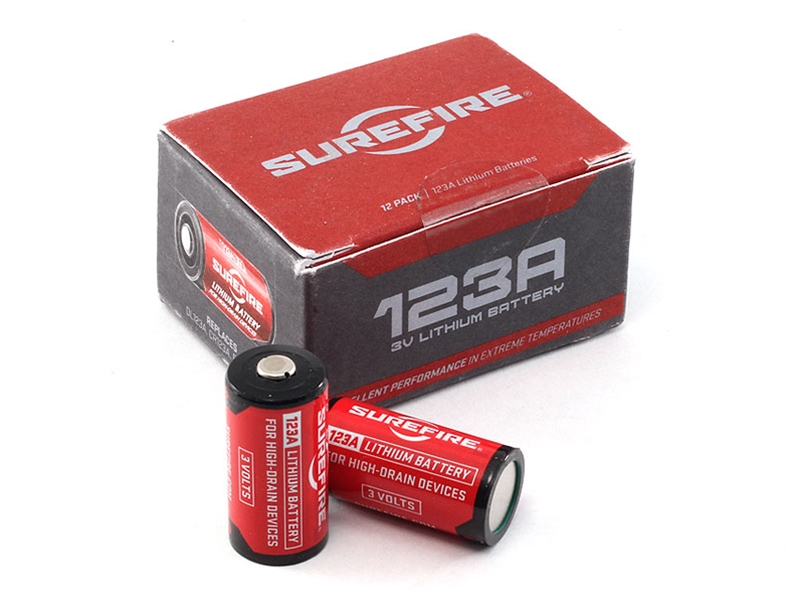 SureFire SF123A Lithium Battery, 12 Pack